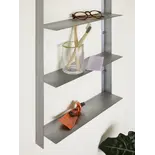 Hubsch Estante de pared grande de acero niquelado