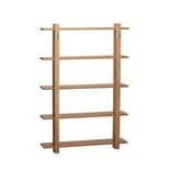 Hubsch Semplice scaffale da parete in rovere grande