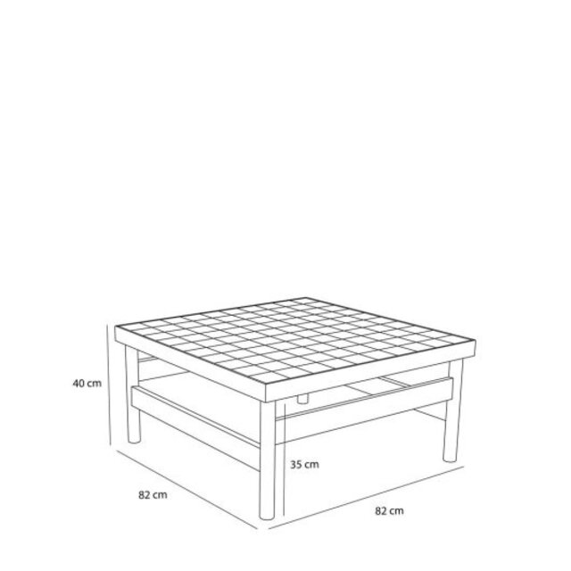 Hubsch Skak salontafel eiken Hubsch Skak salontafel eiken