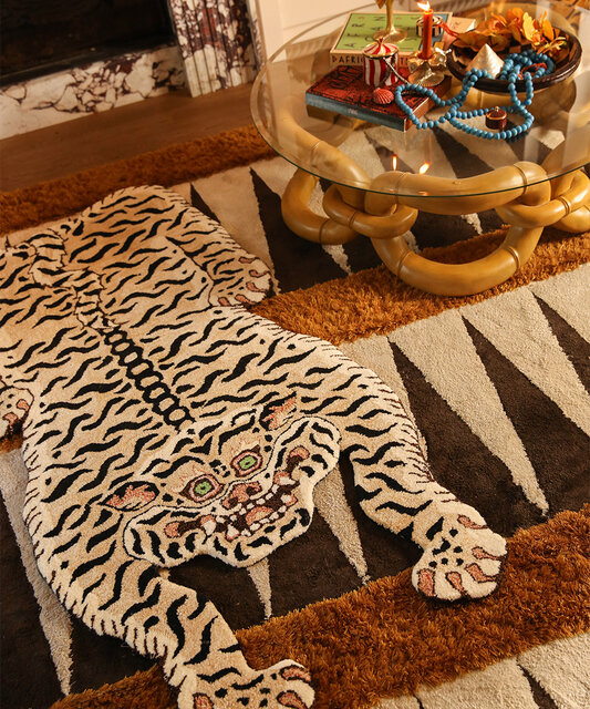 Doing Goods Heritage Yuma tiger vloerkleed Doing Goods Heritage Yuma tiger vloerkleed