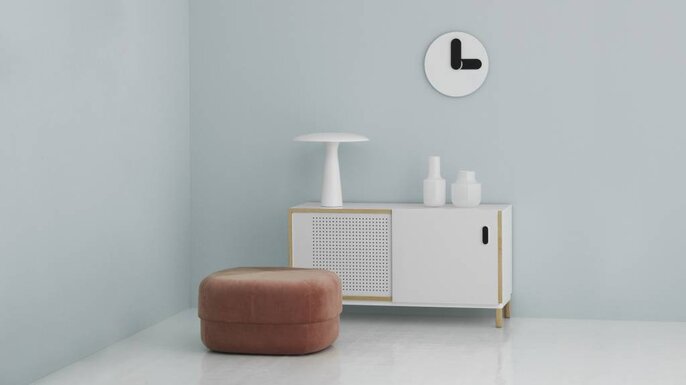 Normann Copenhagen Refugio lámpara de mesa negro