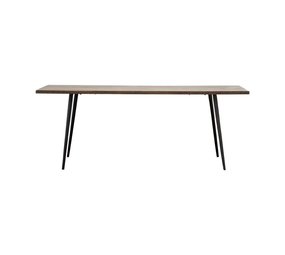 House Doctor Club eettafel zwart hout ijzer House Doctor Club eettafel zwart hout ijzer