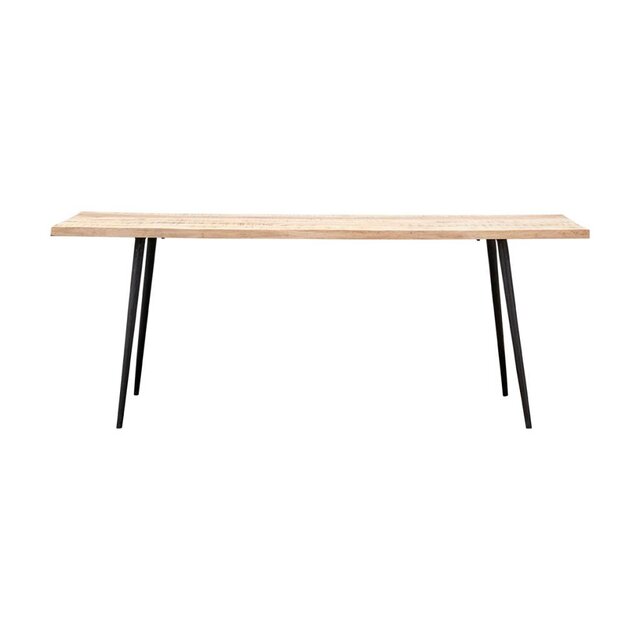 House Doctor Club eettafel hout ijzer
