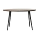 House Doctor Club ronde eettafel zwart hout ijzer House Doctor Club ronde eettafel zwart hout ijzer