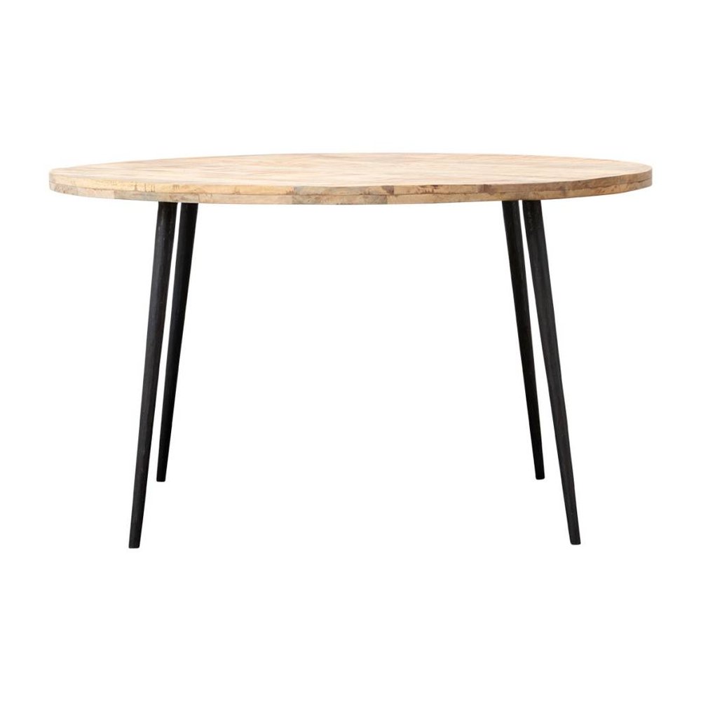 House Doctor Club ronde eettafel hout ijzer House Doctor Club ronde eettafel hout ijzer