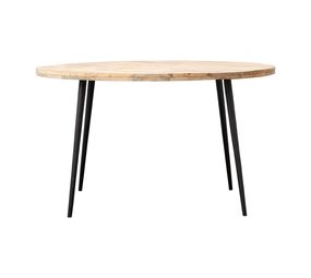 House Doctor Club ronde eettafel hout ijzer House Doctor Club ronde eettafel hout ijzer