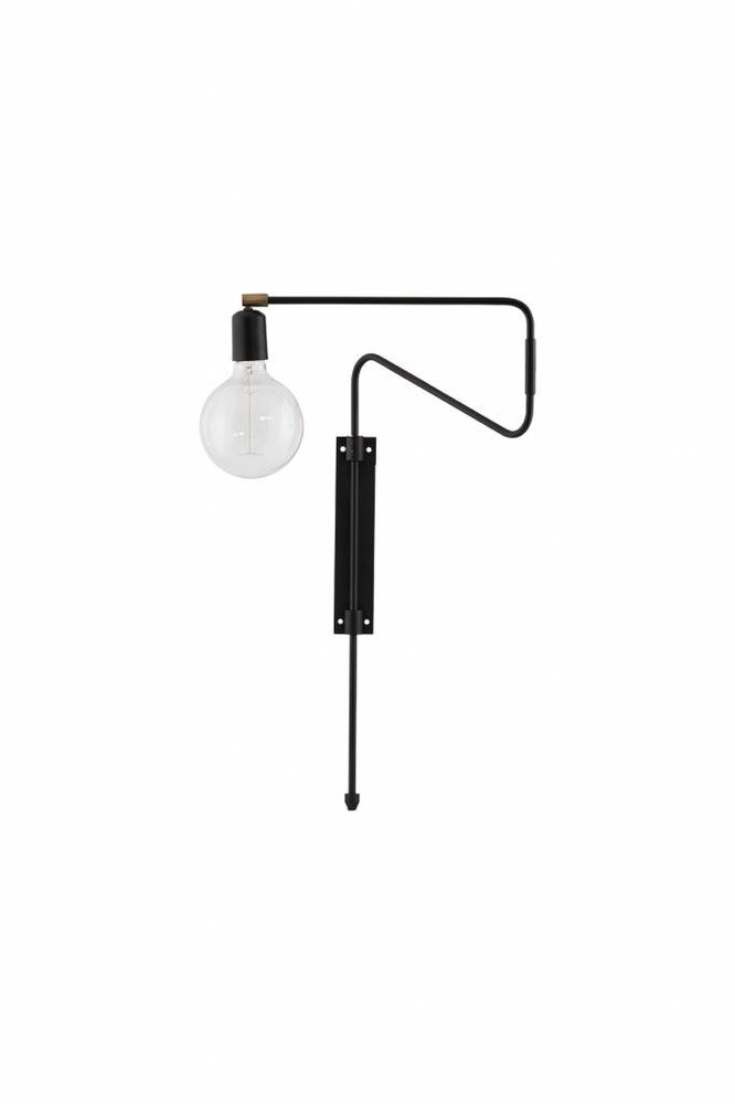House Doctor Swing wall lamp black metal House Doctor Swing wall lamp black metal