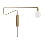 House Doctor Swing wandlamp messing ijzer verstelbaar House Doctor Swing wandlamp messing ijzer verstelbaar