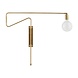 House Doctor Swing wandlamp messing ijzer verstelbaar House Doctor Swing wandlamp messing ijzer verstelbaar