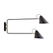 House Doctor Club wandlamp zwart metaal messing verstelbaar House Doctor Club wandlamp zwart metaal messing verstelbaar