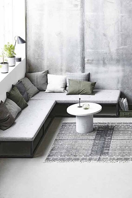 House Doctor Club bordlampe messing jern