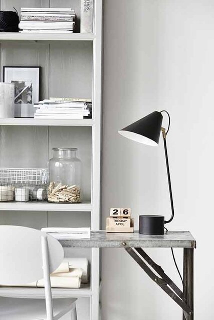 House Doctor Club table lamp brass iron