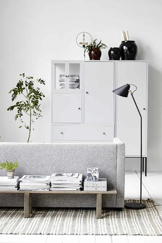 House Doctor piso club de hierro lámpara de bronce