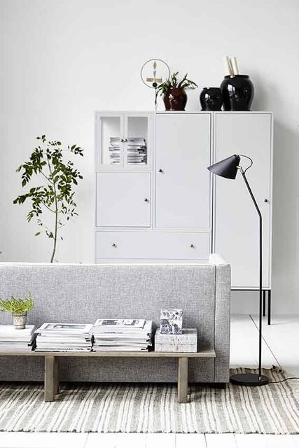 House Doctor Club gulvlampe messing jern House Doctor Club gulvlampe messing jern