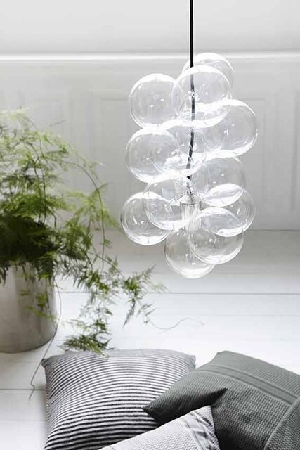 House Doctor DIY lampe glasskuler