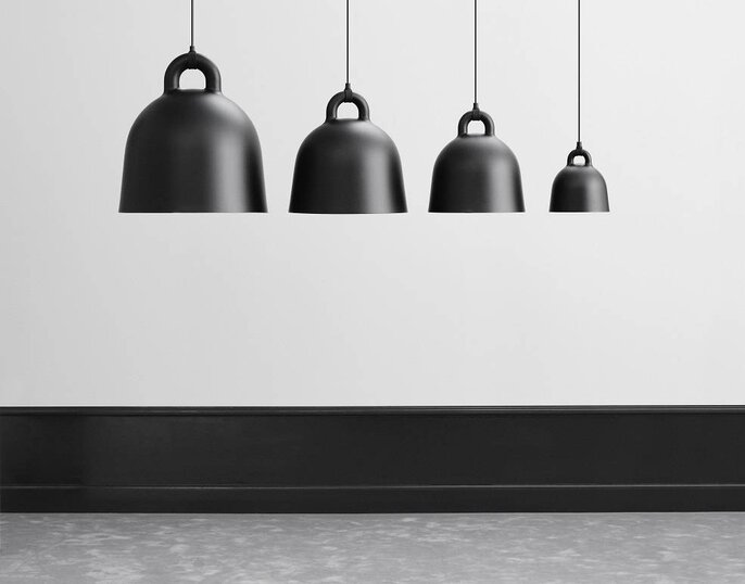 Normann Copenhagen Bell Small hanglamp zwart