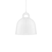 Normann Copenhagen Bell Medium blanc de lumière pendentif