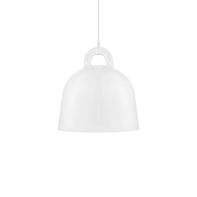 Normann Copenhagen luz blanca colgante de campana Medio