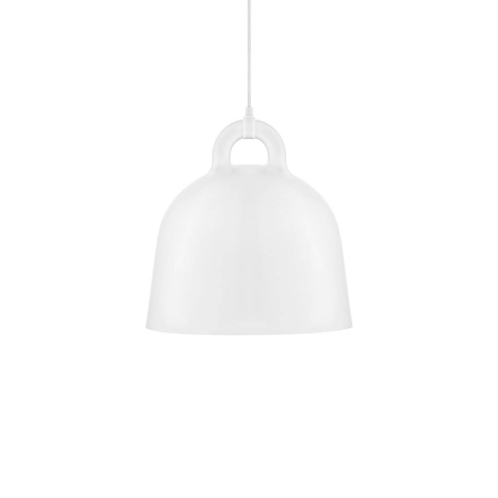 Normann Copenhagen Bell Medium blanc de lumière pendentif