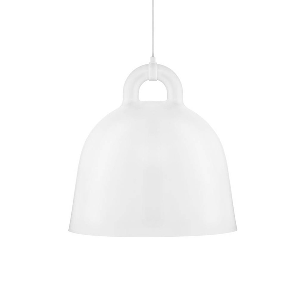 Normann Copenhagen Campana de luz blanca colgante grande Normann Copenhagen Campana de luz blanca colgante grande