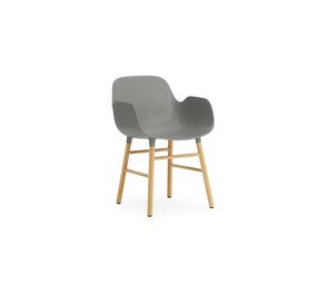 Normann Copenhagen Form Armchair stoel eiken grijs Normann Copenhagen Form Armchair stoel eiken grijs