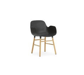 Normann Copenhagen Form Armchair stoel eiken zwart Normann Copenhagen Form Armchair stoel eiken zwart