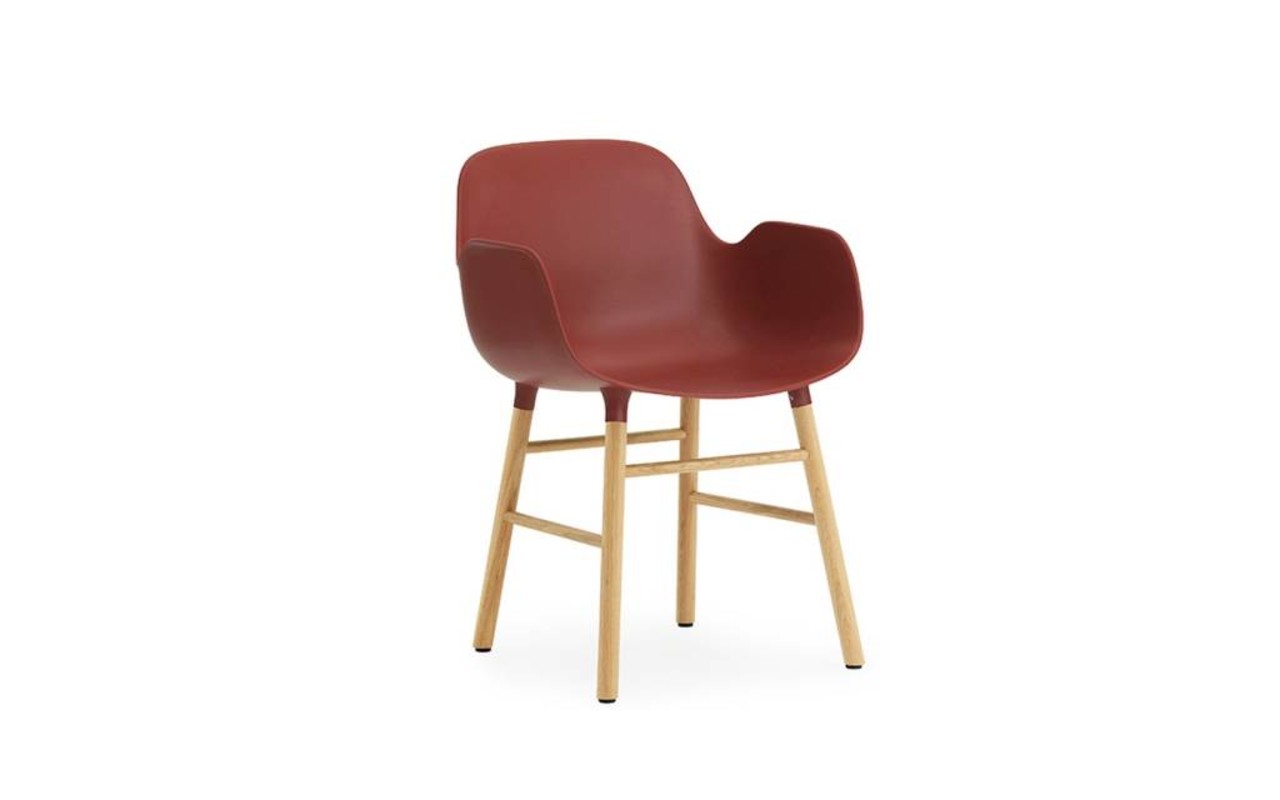 Normann Copenhagen Modulo sedia poltrona quercia rossa Normann Copenhagen Modulo sedia poltrona quercia rossa
