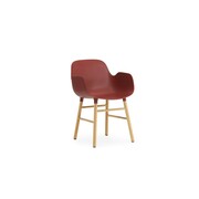 Normann Copenhagen Form Fauteuil chaise chêne rouge Normann Copenhagen Form Fauteuil chaise chêne rouge