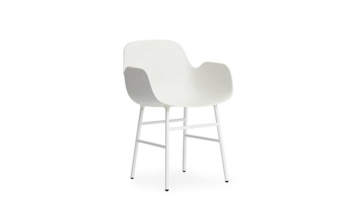 Normann Copenhagen Bilden Sessel Stuhl Stahl weiß Normann Copenhagen Bilden Sessel Stuhl Stahl weiß
