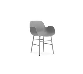 Normann Copenhagen Form Armchair stoel staal grijs Normann Copenhagen Form Armchair stoel staal grijs