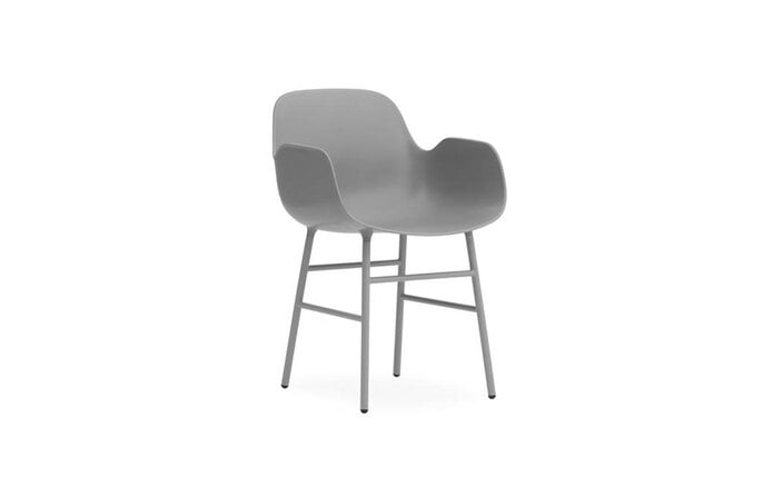 Normann Copenhagen Form Armchair stoel staal grijs