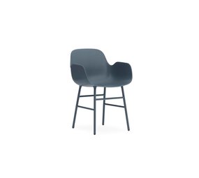 Normann Copenhagen Form Armchair stoel staal blauw Normann Copenhagen Form Armchair stoel staal blauw