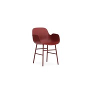 Normann Copenhagen Form Sessel rot Stahl Stuhl Normann Copenhagen Form Sessel rot Stahl Stuhl