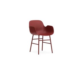 Normann Copenhagen Form Armchair stoel staal rood Normann Copenhagen Form Armchair stoel staal rood