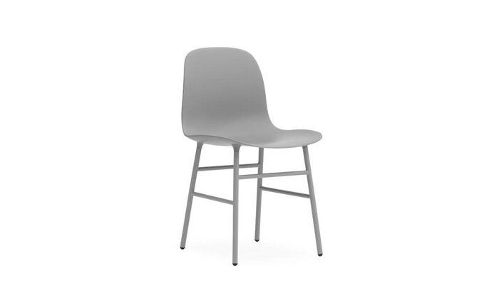 Normann Copenhagen Form Stuhl sitzstahl grau