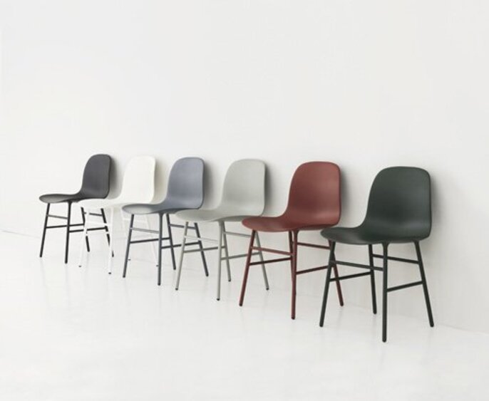 Normann Copenhagen Form Stol Stol Stål Sort