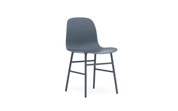 Normann Copenhagen Form Chair stoel staal blauw
