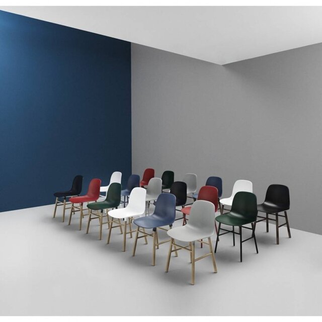 Normann Copenhagen Chair Modulo sedia d'acciaio verde