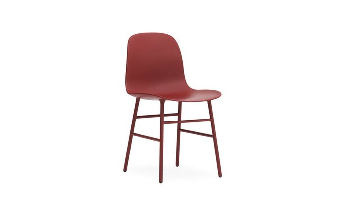 Normann Copenhagen Form Stol sæde stål rødt