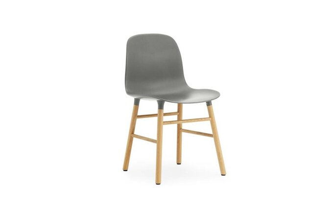 Normann Copenhagen Form Stuhl Eiche Stuhl grau