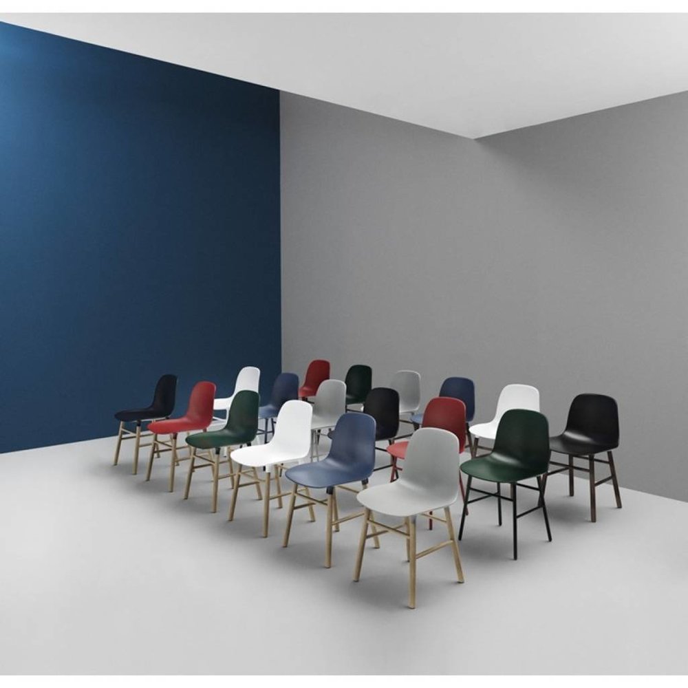 Normann Copenhagen Form Chair eiken stoel grijs