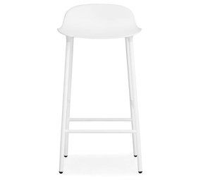 Normann Copenhagen Form Barstoel staal wit Normann Copenhagen Form Barstoel staal wit