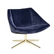 Bloomingville Eleganter blauer Samt-Sessel Bloomingville Eleganter blauer Samt-Sessel