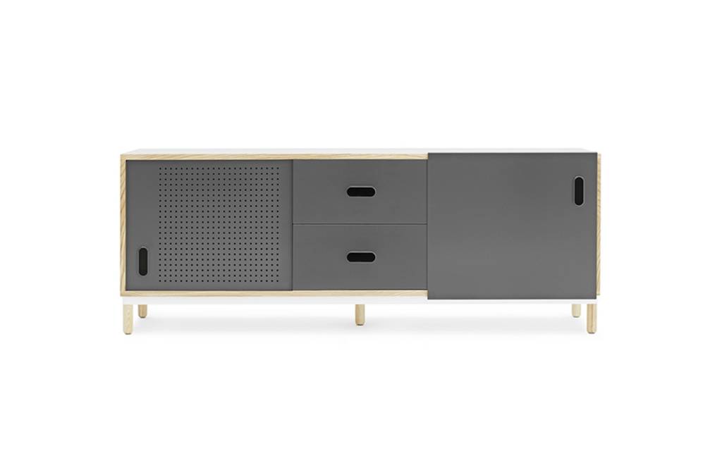 Normann Copenhagen Kabino Kommode mit Schubladen grau