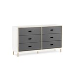 Normann Copenhagen Kabino dresser with 6 drawers grey