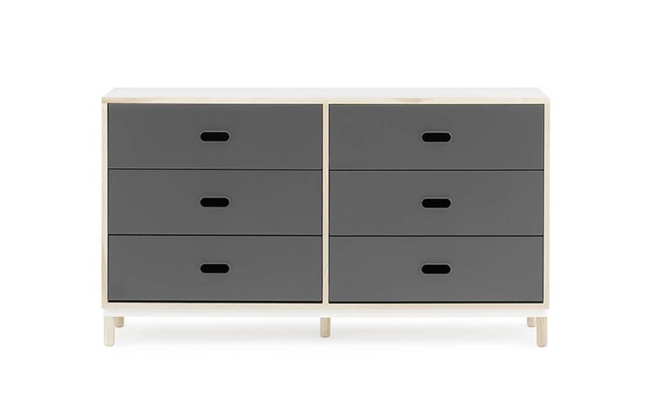 Normann Copenhagen Kabino kast met 6 lades grijs Normann Copenhagen Kabino kast met 6 lades grijs