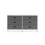 Normann Copenhagen Kabino skab med 6 skuffer grå Normann Copenhagen Kabino skab med 6 skuffer grå