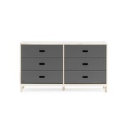 Normann Copenhagen Kabino kast met 6 lades grijs Normann Copenhagen Kabino kast met 6 lades grijs