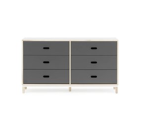 Normann Copenhagen Kabino kabinett med 6 skuffer grå Normann Copenhagen Kabino kabinett med 6 skuffer grå