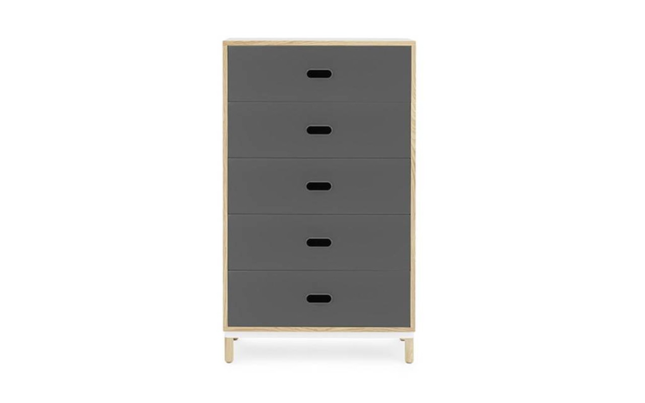 Normann Copenhagen Kabino dresser with 5 drawers grey